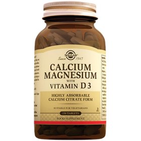 Resim Solgar Calcium Magnesium Vitamin D3 150 Tablet 