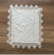 Resim Çeyizlik Ipek Dokuma Iğne Oyalı Zigon %100 Ipek El Işçiliği 