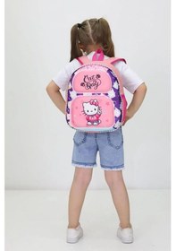 Resim Kız Çocuk Hello Kitty Temalı Anaokulu Sırt Çantası Sevimli Tasarım, Su Geçirmez Ve Hafif Yeni Sezon Pembe 