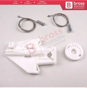 Resim Skoda Fabia MK1 99-2008 4/5 Kapı Van İçin Arka Sol Cam Kriko Seti 