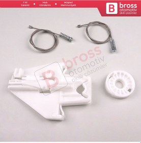 Resim Skoda Fabia MK1 99-2008 4/5 Kapı Van İçin Arka Sol Cam Kriko Seti 