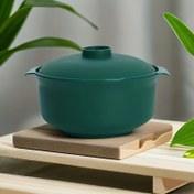 Resim 1 adet Dayanıklı Kaymaz Mikrodalga Güvenli Salata Kasesi ile Kapak, Orijinal Şekil, Yeniden Kullanılabilir PP Gıda Kabı, Tahıllar, Makarna, Piknik, RV Kamp Mutfak için 