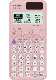 Resim Casio Fx-991cw-w-dt Classwiz Pembe Bilimsel Fonksiyonlu Hesap Makinesi Beyaz - Siyah 