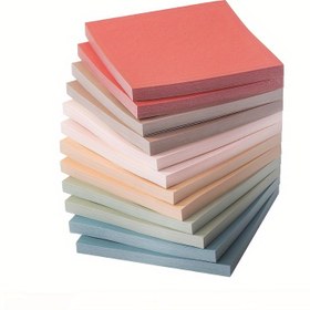 Resim Ev, Ofis ve Günlük Yazma için Uygundur, 50 Self-Adhesive Notu Özellikli 6 Ped Seti Vintage Renklerde 