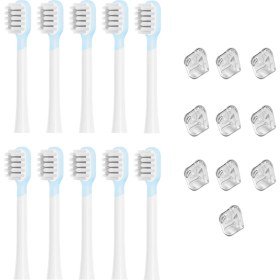 Resim Blueleskyy Laifen Tam Aralıklı Yedek Elektrikli Diş Fırçası Başlıkları Temiz Versiyon Standart Ince Kürk Stili (Yurt Dışından) 