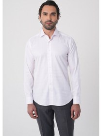 Resim Bisse Regular Fit İtalyan Yaka Pamuk Pembe Erkek Gömlek Gmeks4k242034 E29 Pembe 