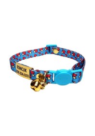 Resim Ayz Markalama Güvenlik Kilitli İsimli Kedi Tasması 