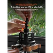 Resim Luminnaly Wdt Tool Espresso Kahve Karıştırıcı Dağıtıcı Ayarlanabilir Derinlikli Espresso Karıştırıcı Alet Döner Kahve Tozu Iğnesi 53MM (Yurt Dışından) 