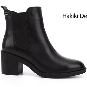 Resim Gönderi R Kadın Siyah Fermuarlı Kalın Topuklu Hakiki Deri Chelsea Bot Gkzb13453429 Siyah 