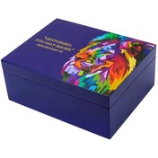Resim Lubinski Blue Lion Humidor Puro Kutusu Mavi Lake 40s 
