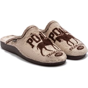 Resim Twigy Polo Erkek Ev Terliği Kahverengi 41/46 