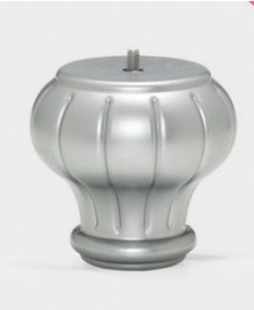 Resim Karakoçaksesuar Lotus Gümüş 12 Cm Modern Plastik,Koltuk,Mobilya Ayağı (4 Adet ) 