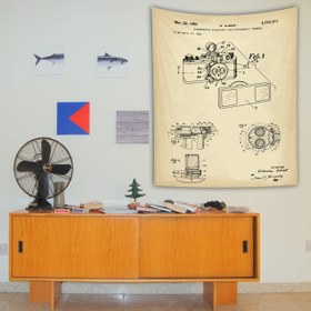 Resim Leica M Fotoğraf Makinesi Vintage Duvar Örtüsü - 60 cm x 90 cm 