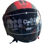 Resim MTS FX-101 Mat Kırmızı Motosiklet Açık Kask 