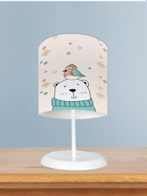 Resim Mekta Home Bebek Ve Çocuk Odası Kutup Ayısı Desenli Abajur 