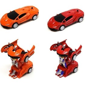 Resim Oyuncak Robota Dönüşen Araba Çek Bırak Transformers Dönüşen Robot 