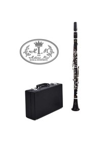 Resim Helena Mia Hmcl345e Profesyonel Sol Klarnet Abanoz Gövde Gümüş 