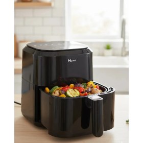 Resim Astraltech 4 Litre Cam Hazneli 1360W Ayarlanabilir Isılı Airfryer 