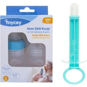 Resim Mycey Anne Sütü Kaşığı Ve Süt Saklama Kapları + ve Vitamin K 