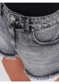 Resim Dilvin 72014 Kar Yıkama Kısa Denim Şort-antrasit Antrasit 
