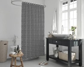 Resim Jackline Banyo Duş Perdesi 1076 Tek Kanat 1x180x200 