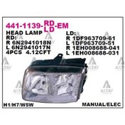 Resim Esse Otomotiv Polo 00-01 Sağ Far - DPO-441-1139R-LD-EM - 6N1941018AA 