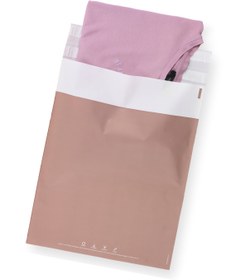 Resim Renkli Kargo Poşeti Plastik (Cepsiz) - Metalik Pembe - 48x55 cm - 50 Adet 