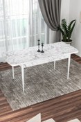Resim Canisa Concept Canisa Kor Serisi 70x114 Açılabilir Beyaz Mermer Desenli Mutfak Masası 