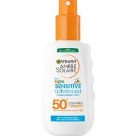 Resim Garnier Ambre Solaire Sensitive Advanced Çocuk Hipoalerjenik Güneş Koruyucu Sprey Spf50 150ml. 