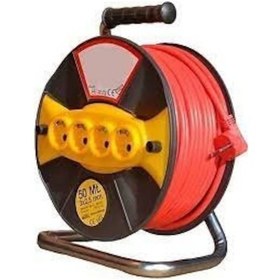 Resim Welder Makaralı Seyyar Uzatma Kablosu 3x1.5x50 Mt 4 Girişli 