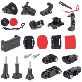 Resim Lasonstiges Action Kamera Aksesuar Kiti Aksesuar Adaptörü Sabitleme Braketi Uzatma Çubuğu Insta360 Gopro Action3 