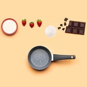 Resim Aesco Moneta Sinfonia Güveç Tenceresi 1 Sap 16 cm Endüksiyon Için De Uygun, Mineral Parçacıklarıyla Güçlendirilmiş, Italya'da Üretilmiştir 