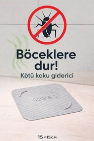 Resim ozzen GRİ Kötü Koku Böcek Önleyici Silikon Mat Banyo Mutfak Lavabo Balkon Gider Tıpası Kapağı 
