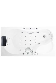 Resim Waterway Laredo Jakuzi 150x80 H:55 Comfort Hidromasaj Sistemli Küvet Gövde Metal Ayak Ön Panel 