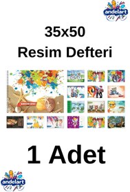 Resim andelart Resim Defteri Spiralli Karton Kapak 15 Yp 35x50 1 Adet 