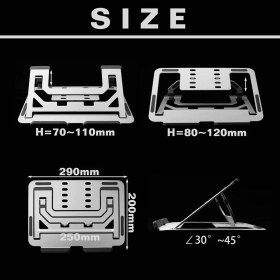 Resim Techmaster Macbook Notebook Taşınabilir Ayarlanabilir Ergonomik Stand ND06 