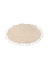 Resim Vl Comfort Düz Saçaklı Peluş Düz Yolluk Bej Vizon 