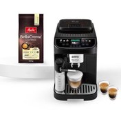 Resim ECAM310.60.B Magnifica Evo Next Tam Otomatik Espresso Makinesi Melitta BellaCrema Çekirdek Kahve 1KG Set 