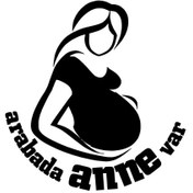 Resim Genel Markalar Arabada Anne Var Sticker Oto Motor Laptop Duvar Folyo Sticker 25x25 cm 