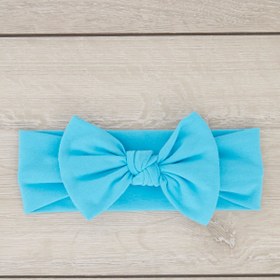 Resim Babygiz El Yapımı Yumuşak Fiyonk Bağlamalı Doğal Pamuklu Penye Bebek Çocuk Kız Bandana Elit Seri 