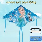 Resim Buz Prenses Temalı İnci, Elsa, Sevimli Stil, Mikro Rüzgar Kolay Uçan, Rüzgar Geçirmez Yapı, 100 Metre Süper Uzun Hattı, Güçlendirilmiş Malzeme, Çubuk Kolayca Kırılmayan, Park, Alan, Açık Alan İçin Uygun 