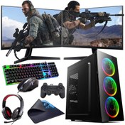 Resim INTEL I5 12400F 16GB 480SSD 4GB GTX1650 Çift 24" Monitörlü (Gaming SET) Rogame