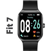 Resim Fit7 Alüminyum Kasa Spor Silikon Kordon Akıllı Saat 