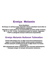 Resim Ermiya 12 Ad Çerezlik Sosluk Meze Tabağı Melamin 