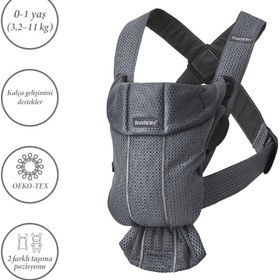 Resim BabyBjörn Kanguru Mini Mesh Anthracite 