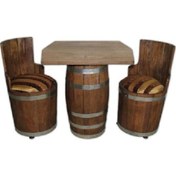 Resim Fıçı Masa Sandalye Takımı 