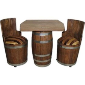 Resim Fıçı Masa Sandalye Takımı 