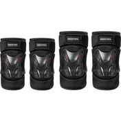 Resim Supermarket1 Geçişyumma Lokomotif Diz Pedleri Siyah Pp+eva, Yetişkin İçin Dirsek Dörtlü Set K08 0.5kg/çift Siyah 