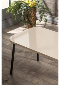 Resim Uslucan Alışveriş Orta Sehpa Metal Ayak Krem Kr Çok Renkli 