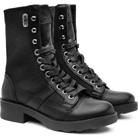 Resim Kadın Çizme OXW002300 Oxs Frank 0023 Mıd D Nylon/leather Black 